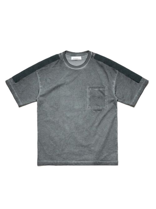 OAMC velcro applique s/s T-shirt grigia Oamc | PCM3OT11AJE002090LIGHT GREY